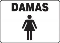 8VPM5 SpanishSign, 7 x 10 In, Damas