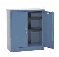 8ZFY9 Storage Cabinet, 42x36x24In, 2 Shelf, Gray