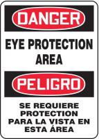 8DN98 Danger Sign, 14 x 10In, R and BK/WHT, PLSTC