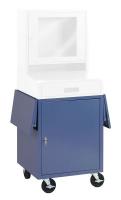 8WKR0 Mobile Computer Cabinet, LCD, Part B, Blue
