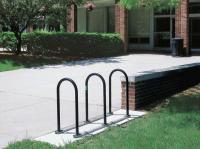 8WTA0 Bike Rack, 2-Sided, 6-Bike, 60 in., Black