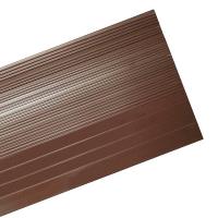 9CE99 Nose Stair Tread, Brown, Vinyl, 4 ft. W