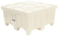8PH56 Ribbed Container, 18cu.ft., 700lb., White