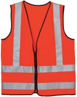 8CH06 High Visibility Vest, Class 2, XL, Orange