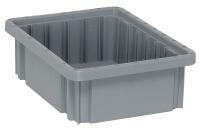 8XCH2 Dividable Container, 10-7/8L x 8-14W, Gray