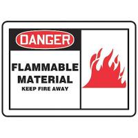 9G435 Danger Sign, 10 x 14In, R and BK/WHT, ENG