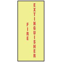 9XZ80 Fire Extinguisher Sign, 10 x 3-1/2In, FEXT