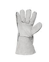 8XU66 Welding Gloves, L, Gray, Fleece, PR