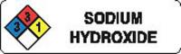 8Y533 Item Haz Chem Lbl, Sodium Hydroxide, PK250