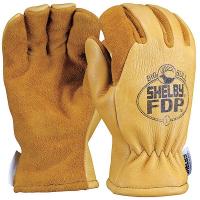 8VYJ1 Firefighters Gloves, L, Lthr, PR