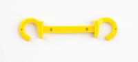 8YDJ6 C-Hook, Heavy Duty, 3 in, Yellow, PK10