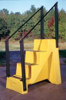 8YEL1 Step Stand, Yellow, 66&quot; H