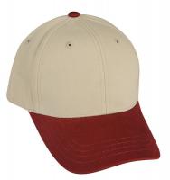 8YEZ8 Baseball Hat, Khaki/Red, Universal