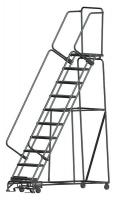 8YFL1 Lockstep Rolling Ladder, Steel, 100 In.H