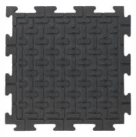 8YGF5 Mat, Anti-Fatigue, w/oHole, Blk, 18x18In, PK6
