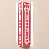 9GJU9 Fire Extinguisher Sign, 18 x 3-1/2In, PS