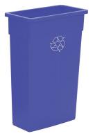 8YUW4 Recycling Receptacle, 23 gal, Blue