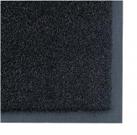 9KXA9 Entrance Mat, Tufted, PET, SBR, Black, 8x4 ft