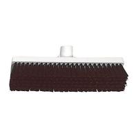 8Z598 Push Broom, Stiff Polyester, 3x12 In. Blck
