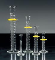 9NPD6 Graduated Cylinder, Glass, 25 mL, 4 pk.
