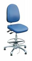 8ZAL4 Deluxe ESD Chair, Royal Blu, Vinyl, 23-33in