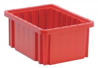 8ZAY8 Dividable Container, 10-7/8L x 8-1/4W, Red