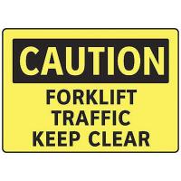 8ZCC7 Caution Sign, 7 x 10In, BK/YEL, ENG, Text