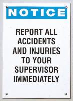 8ZFL6 Notice Sign Report, All Accident