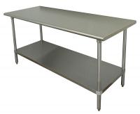 8ZKU5 Work Table, 72 x 36 x 35-1/2 In., SS Top