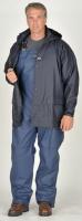 8ZP78 Rain Jacket with Hood, Navy, XL