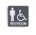 8AMG8 - Restroom Sign, 8 x 8In, WHT/BK, Restroom Подробнее...