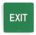 8AMK7 - Exit Sign, 8 x 8In, WHT/GRN, Exit, ENG, Text Подробнее...