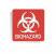 8ALL5 - Biohazard Sign, 8 x 8In, WHT/R, SYM, SURF Подробнее...