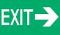 8CFZ3 - Exit Sign, 8 x 12In, Glow/GRN, Exit, ENG Подробнее...