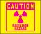 13R238 - Caution Radiation Sign, 7 x 7In, Pink/YEL Подробнее...