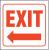 13R198 - Exit Sign, 7 x 12In, R/WHT, Exit, ENG Подробнее...
