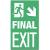 8RXR0 - Exit Sign, 14 x 8In, WHT/GRN, Final Exit Подробнее...
