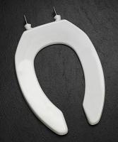 9A597 Toilet Seat, Elongated, Open Front, White