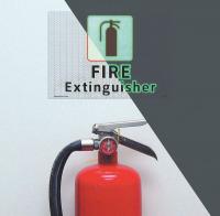 8UT09 Fire Extinguisher Sign, 7 x 10In, FEXT, ENG