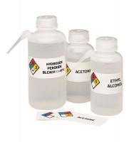 8ZDP6 Squeeze Bottle Labels, Acetone, PK 50
