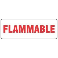 9JWT4 Safety Label, Flammable, 3.5x10 In