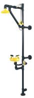 9AG12 Drench Shower with Face/Eyewash, Yellow