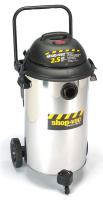 9AJM3 Wet/Dry Vacuum, 2.5 HP, 20 gal., 9.5A, SS