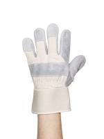 8TUD8 Leather Drivers Gloves, White, M, PR