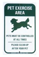 9ALE1 Notice Sign, 18 x 12In, GRN/WHT, ENG, SURF