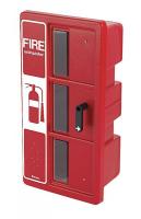 9AME0 Fire Extinguisher Cabinet, 6 to 30 lb, Red