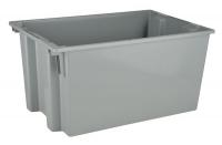 9CCL5 Stack &amp; Nest Totes, 29-1/2Lx19-1/2W, Gray