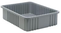 9CCL7 Dividable Container, 22-1/2Lx17-1/2W, Gray