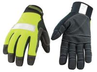 9KWC7 Mechanics Gloves, Hi-Vis Green, S, PR