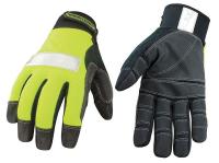8PA09 Mechanics Gloves, Hi-Vis Green, M, PR